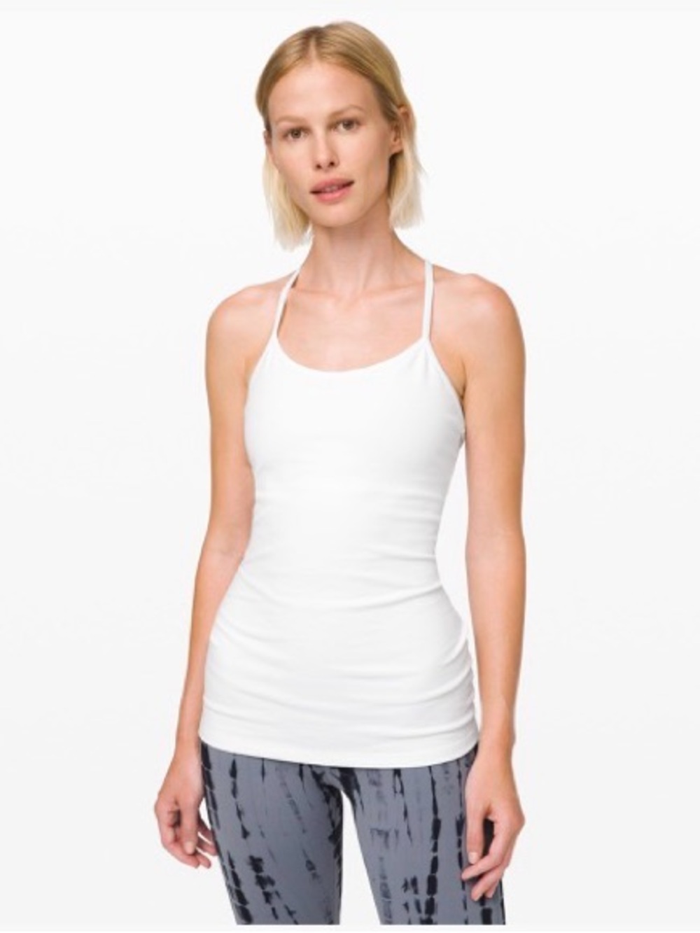 lululemon athletica White Racerback Tank Top